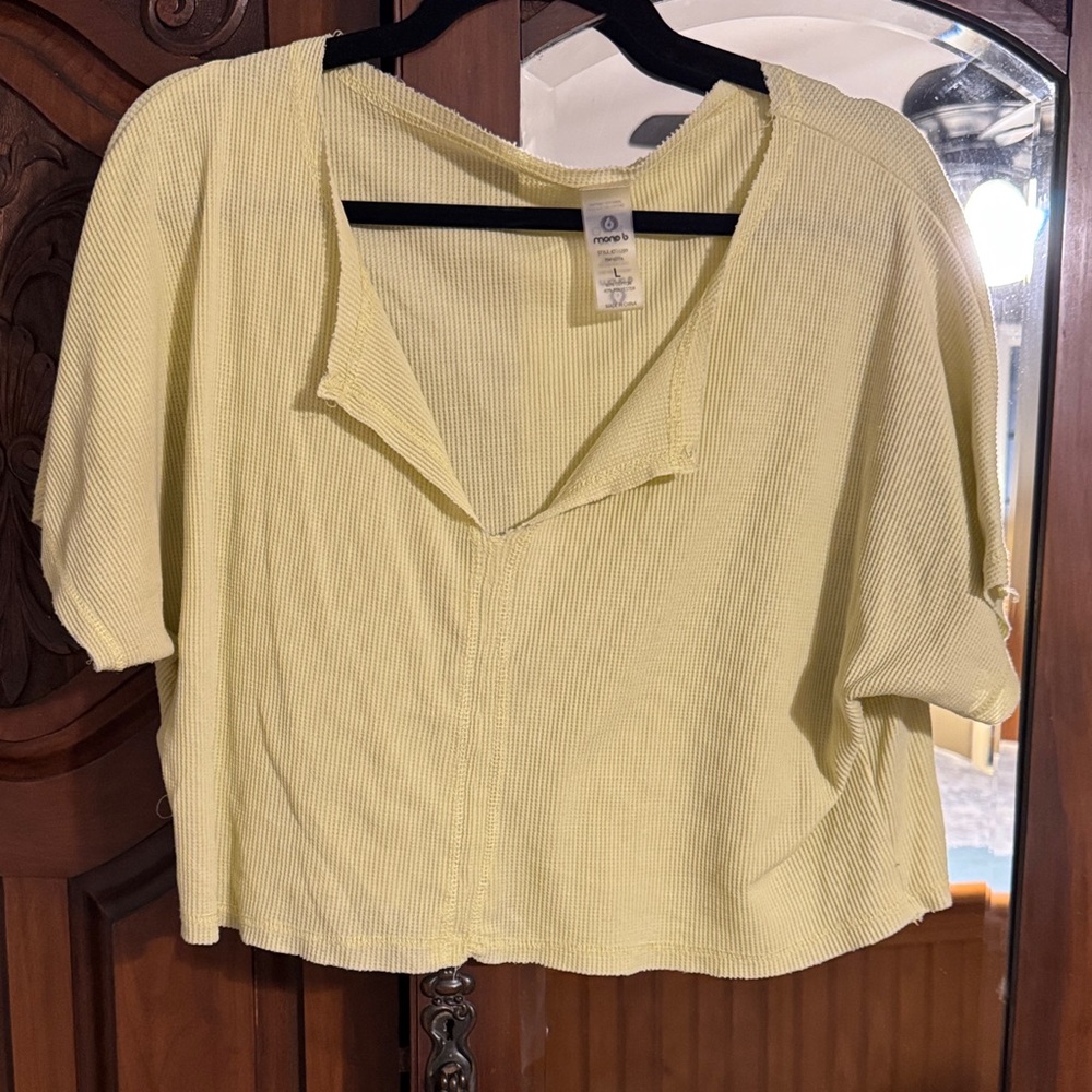 Mono B Light Yellow Women's Blouse